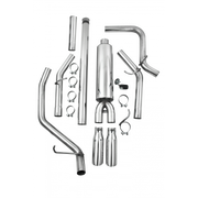 MBRP S5082409 - 3 Inch Cat Back Exhaust System Dual Split Side T409 Stainless Steel For 14-18 Silverado/Sierra 1500 MBRP