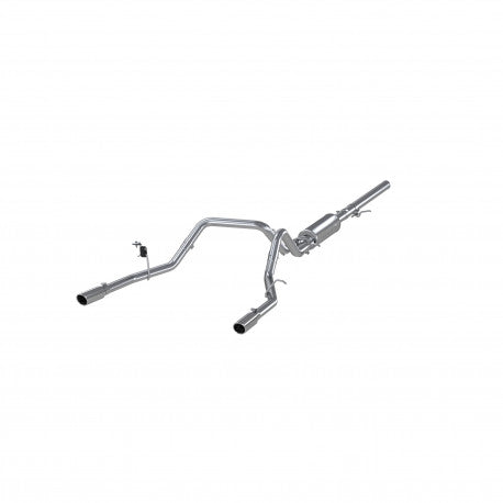 MBRP S5084409 - 3 Inch Cat Back Exhaust System Dual Split Rear T409 Stainless Steel For 14-18 Silverado/Sierra 1500 MBRP 2