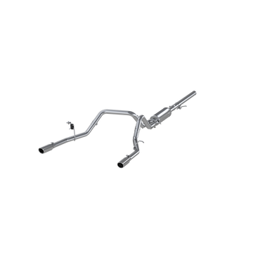 MBRP S5084409 - 3 Inch Cat Back Exhaust System Dual Split Rear T409 Stainless Steel For 14-18 Silverado/Sierra 1500 MBRP 1