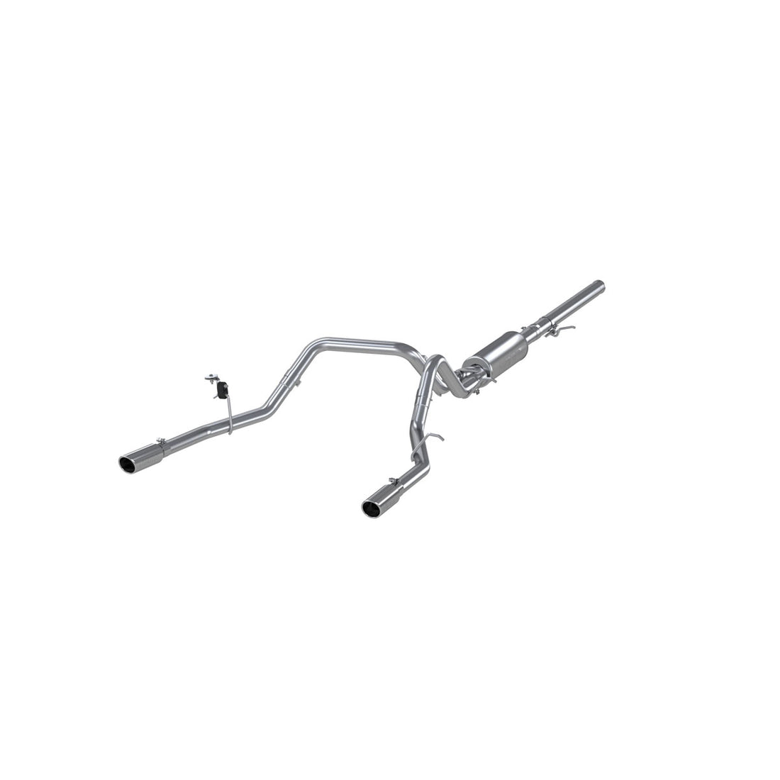 MBRP S5084AL - 3 Inch Cat Back Exhaust System Dual Split Rear For 14-18 Silverado/Sierra 1500 Aluminized Steel MBRP