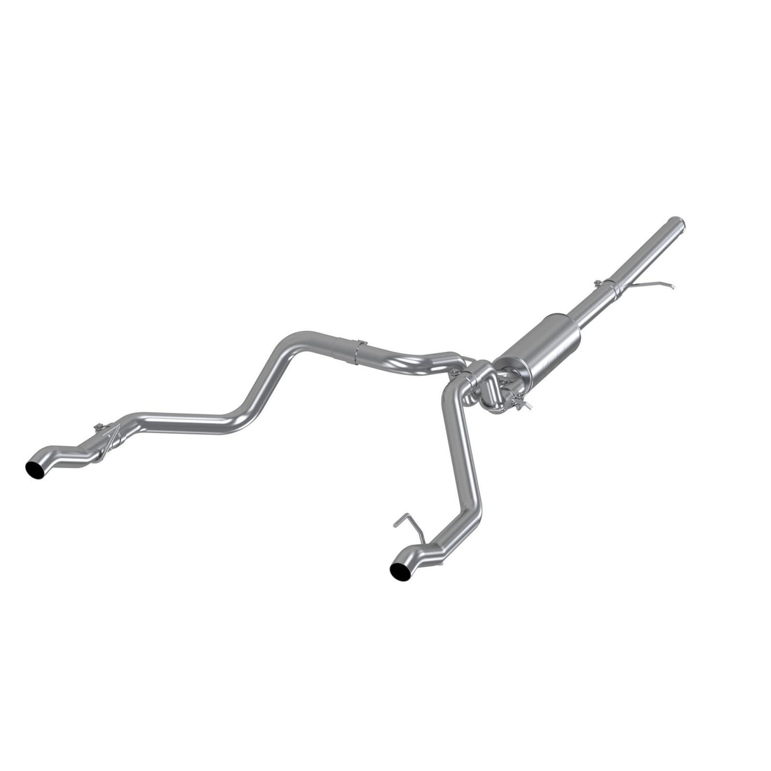 MBRP S5085304 2.5 Inch Cat Back Exhaust System 304 Stainless Steel Dual Rear