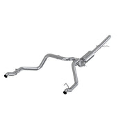MBRP S5085304 2.5 Inch Cat Back Exhaust System 304 Stainless Steel Dual Rear