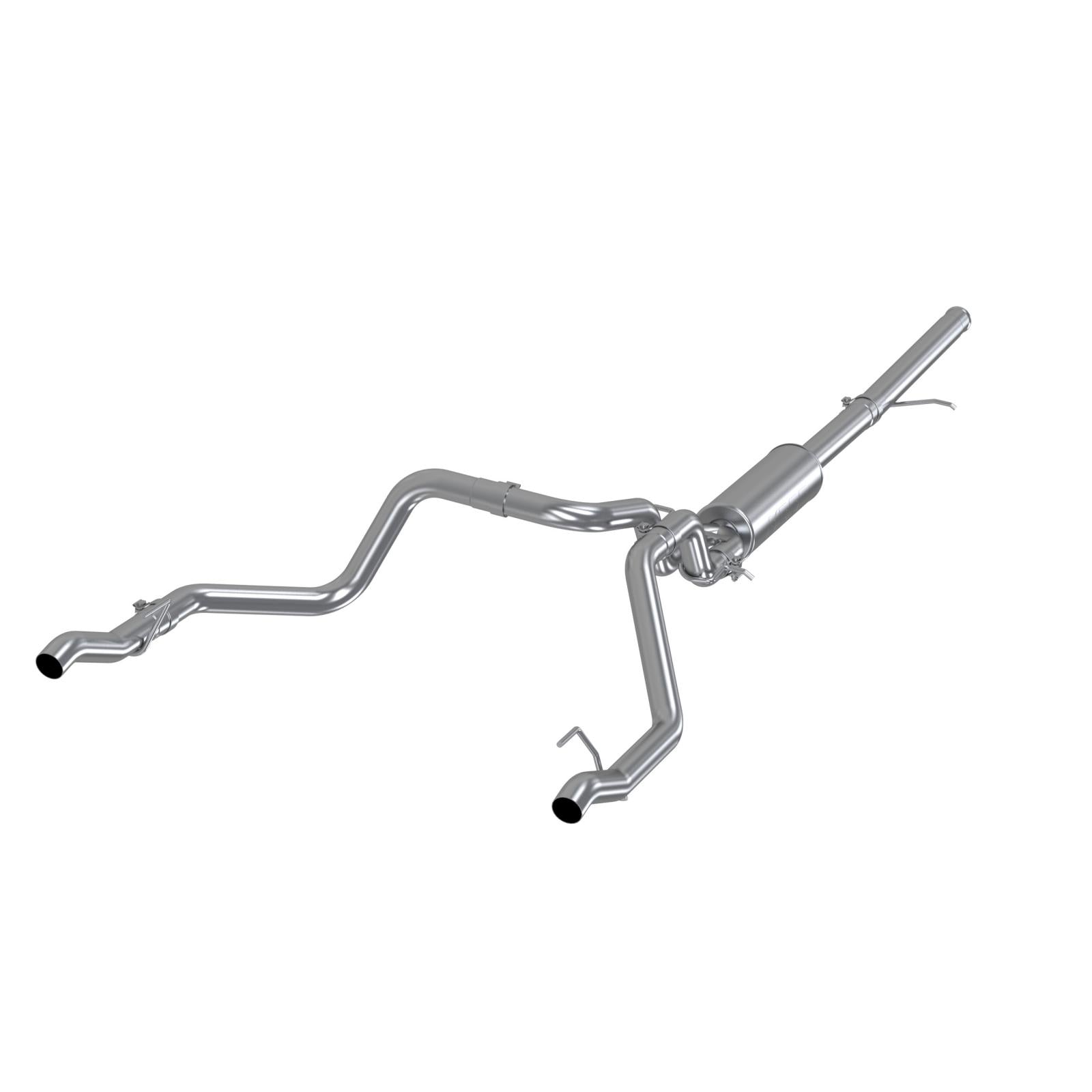 MBRP S5085304 2.5 Inch Cat Back Exhaust System 304 Stainless Steel Dual Rear