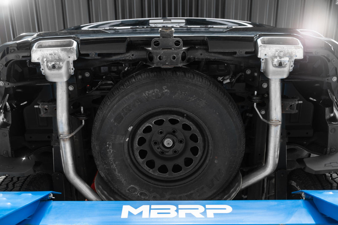MBRP S5085304 2.5 Inch Cat Back Exhaust System 304 Stainless Steel Dual Rear