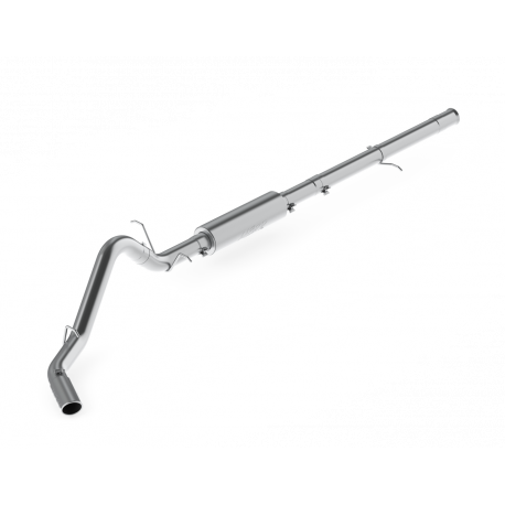 MBRP S5086409 - 3 1/2 Inch Cat Back Exhaust System Single Side Exit For 14-18 Silverado/Sierra 1500 6.2L V8 1 Piece Driveshaft Only T409 Stainless Steel MBRP 4