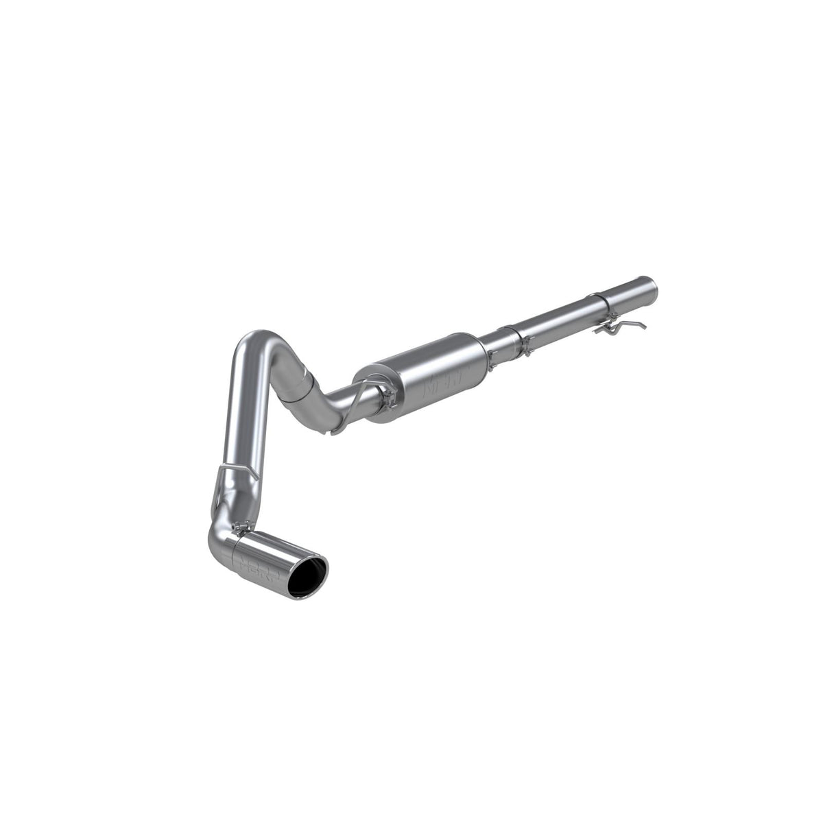 MBRP S5086409 - 3 1/2 Inch Cat Back Exhaust System Single Side Exit For 14-18 Silverado/Sierra 1500 6.2L V8 1 Piece Driveshaft Only T409 Stainless Steel MBRP 1
