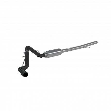 MBRP S5087BLK 3 Inch Cat Back Exhaust System Single Side Armor BLK