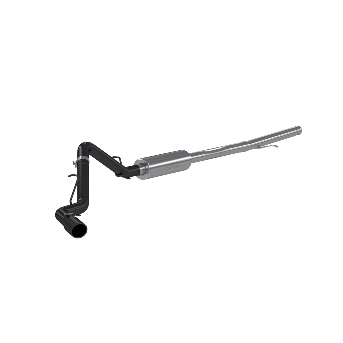 MBRP S5087BLK 3 Inch Cat Back Exhaust System Single Side Armor BLK