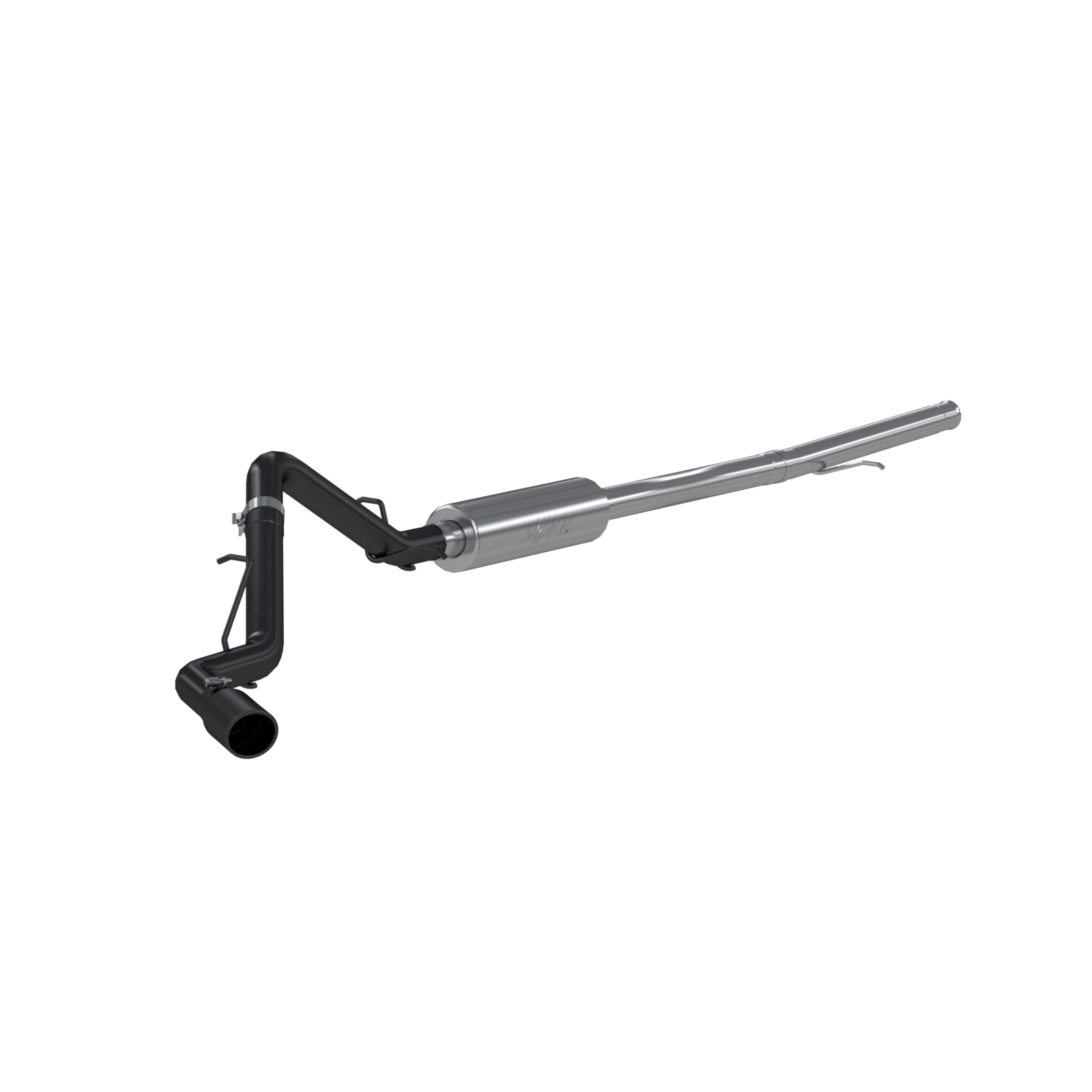 MBRP S5087BLK 3 Inch Cat Back Exhaust System Single Side Armor BLK
