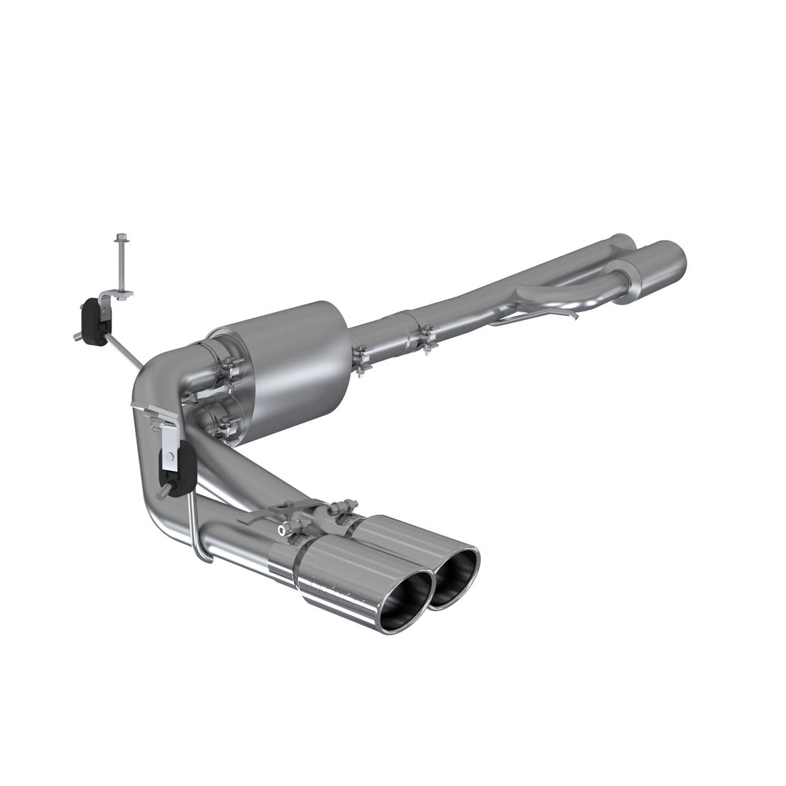 MBRP S5092AL 3 Inch Cat Back Exhaust System Pre-Axle Dual Outlet Aluminized Steel