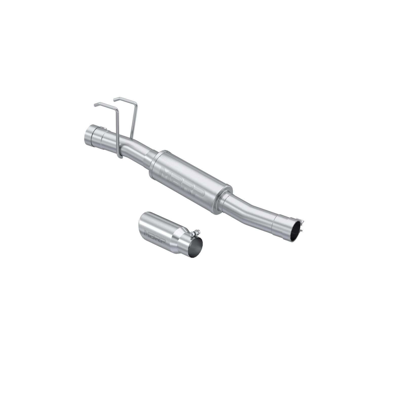 MBRP S5101409 - Dodge and Ram 1500/ 1500 Classic 3.6L/3.7L/4.7L/5.7L T409SS 3 Inch Muffler Replacement with 4 Inch OD Tip MBRP 1