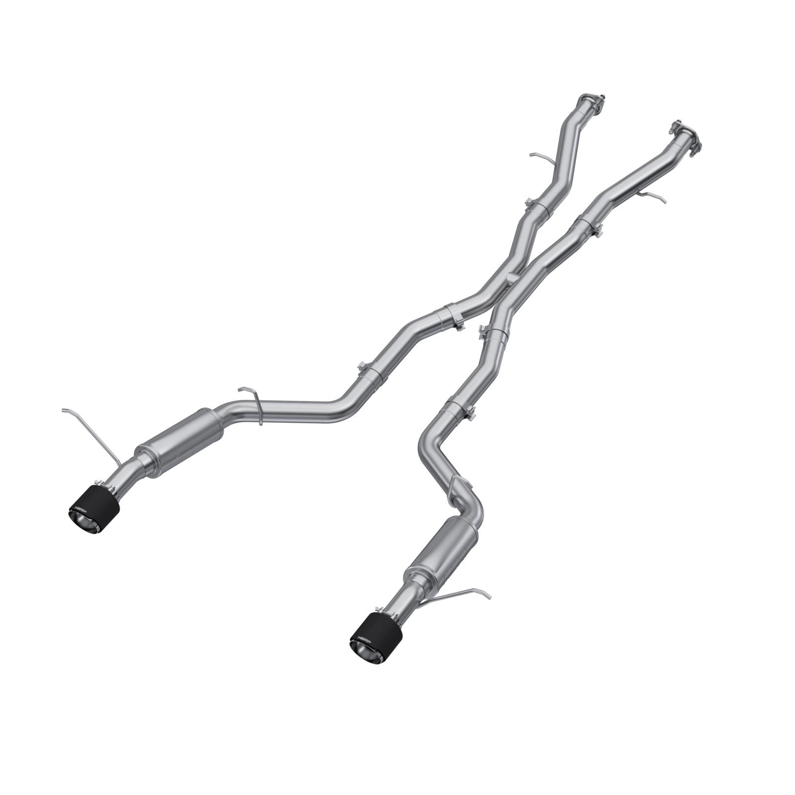 MBRP S51053CF - 2018-Up Dodge Durango SRT SRT Hellcat 6.2L/6.4L Armor Pro T304 Stainless Steel 3 Inch Cat-Back Dual Rear Exit with Carbon Fiber Tips MBRP 1