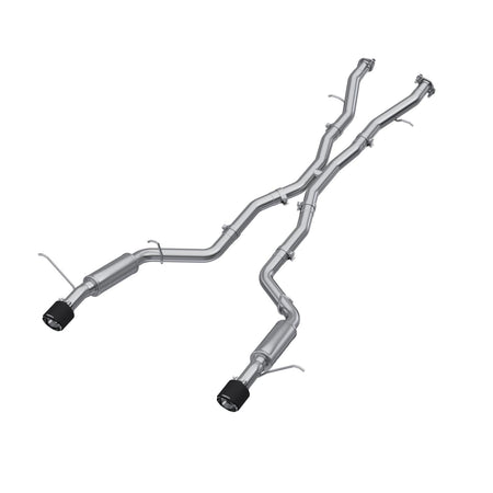 MBRP S51053CF - 2018-Up Dodge Durango SRT SRT Hellcat 6.2L/6.4L Armor Pro T304 Stainless Steel 3 Inch Cat-Back Dual Rear Exit with Carbon Fiber Tips MBRP 1