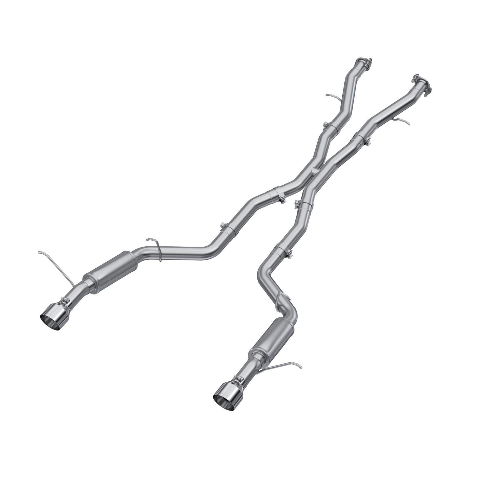MBRP S5105AL - 2018-Up Dodge Durango SRT SRT Hellcat 6.2L/6.4L Armor Lite Aluminized Steel 3 Inch Cat-Back Dual Rear Exit MBRP 1