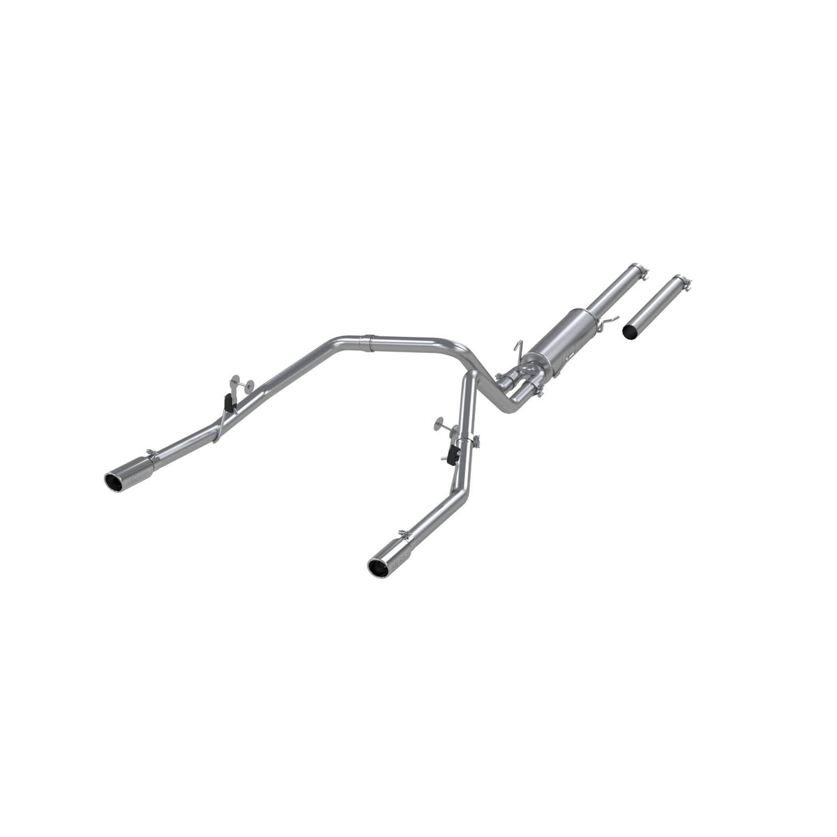 MBRP S5112AL - 3 Inch Cat Back Exhaust System 2.5 Inch Dual Split Rear For 04-05 Dodge Ram Hemi 1500 4.7L and 5.7L Standard Cab/Crew Cab/Short Bed Aluminized Steel MBRP 1