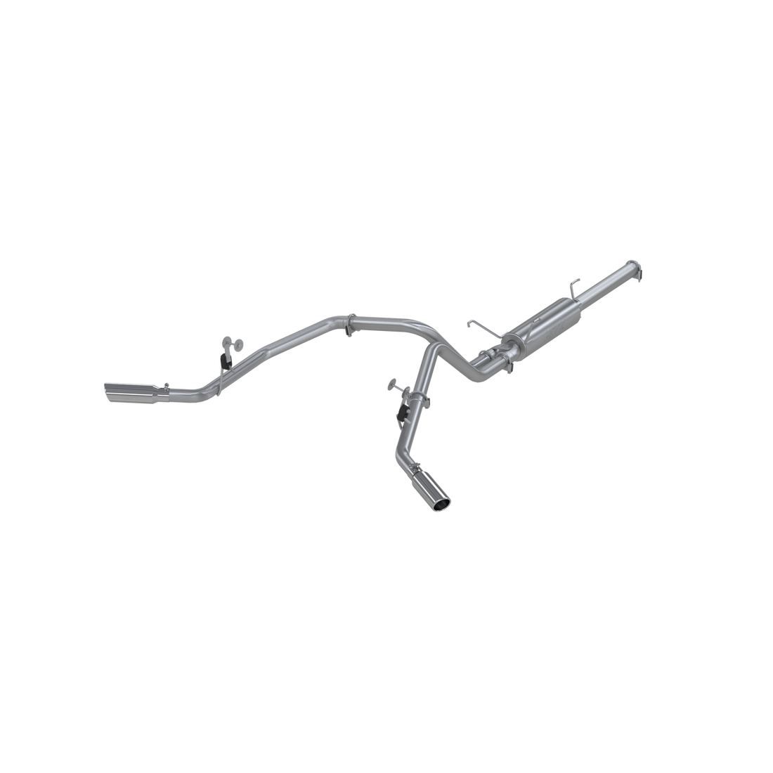 MBRP S5114AL - 3 Inch Cat Back Exhaust System Dual Split Side Aluminized Steel For 04-05 Dodge Ram Hemi 1500 MBRP