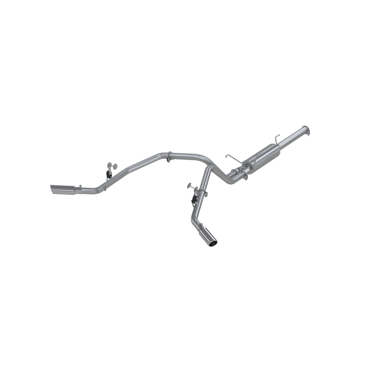 MBRP S5114AL - 3 Inch Cat Back Exhaust System Dual Split Side Aluminized Steel For 04-05 Dodge Ram Hemi 1500 MBRP