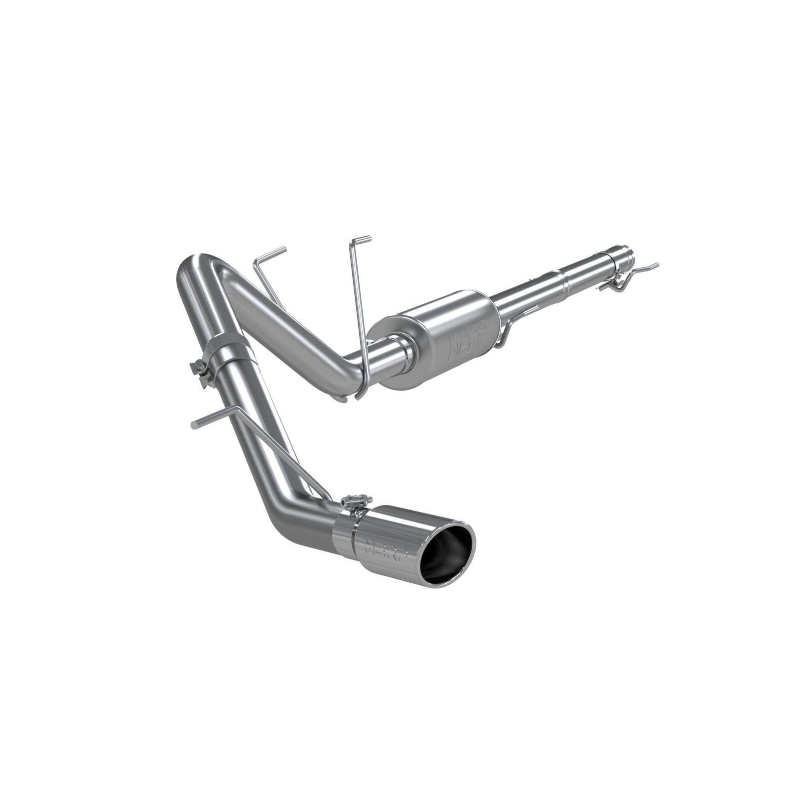 MBRP S5142409 - Cat Back Exhaust System Single Side T409 Stainless Steel For 09-18 RAM 1500 19-24 RAM 1500 Classic MBRP 1