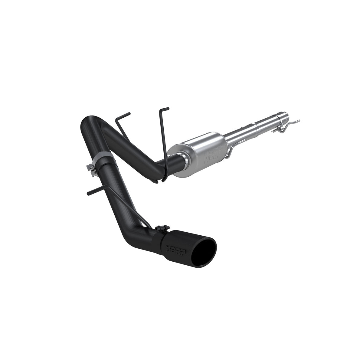 MBRP S5142BLK 3 Inch Cat Back Exhaust System Single Side Exit Exhaust Armor BLK Series