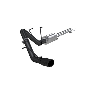 MBRP S5142BLK 3 Inch Cat Back Exhaust System Single Side Exit Exhaust Armor BLK Series