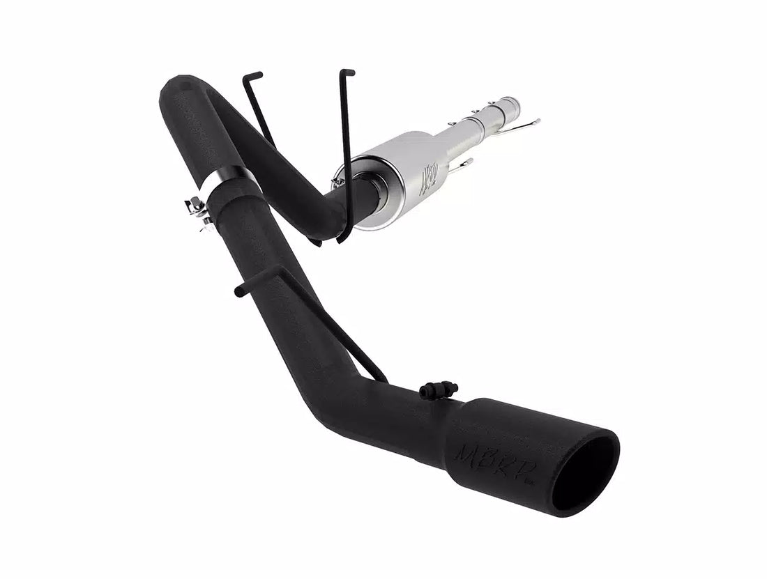 MBRP S5142BLK 3 Inch Cat Back Exhaust System Single Side Exit Exhaust Armor BLK Series