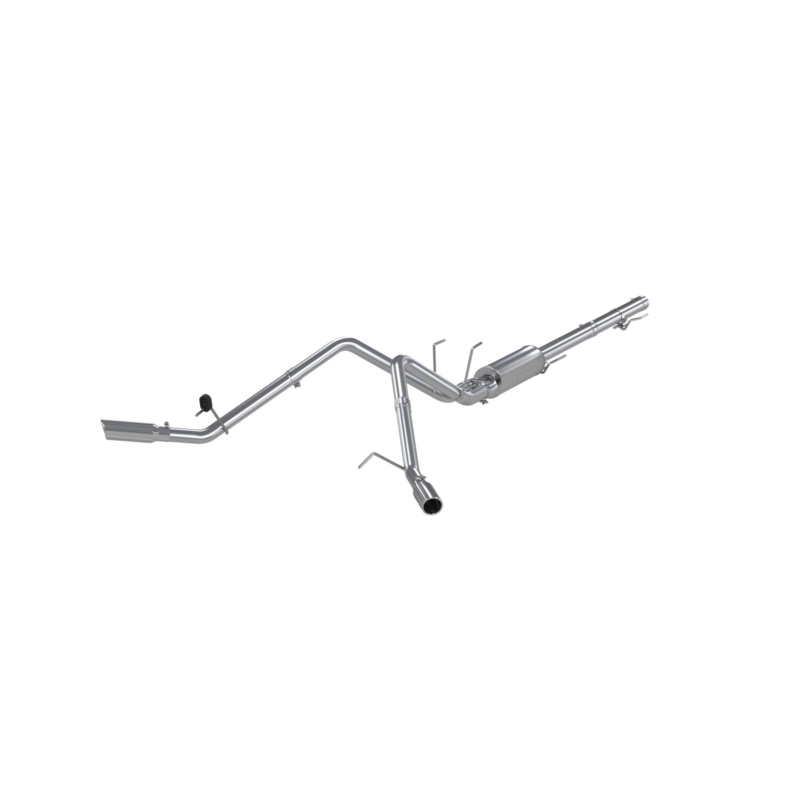 MBRP S5144AL - Cat Back Exhaust System Dual Split Side Aluminized Steel For 09-18 RAM 1500 5.7L/ 2019-24 RAM 1500 Classic 5.7L MBRP 1