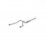 MBRP S5146304 Cat Back Exhaust System Dual Split Rear T304 Stainless Steel Through Stock Bumper