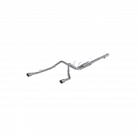 MBRP S5146304 Cat Back Exhaust System Dual Split Rear T304 Stainless Steel Through Stock Bumper