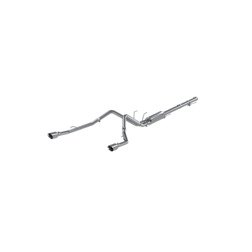 MBRP S5146304 Cat Back Exhaust System Dual Split Rear T304 Stainless Steel Through Stock Bumper