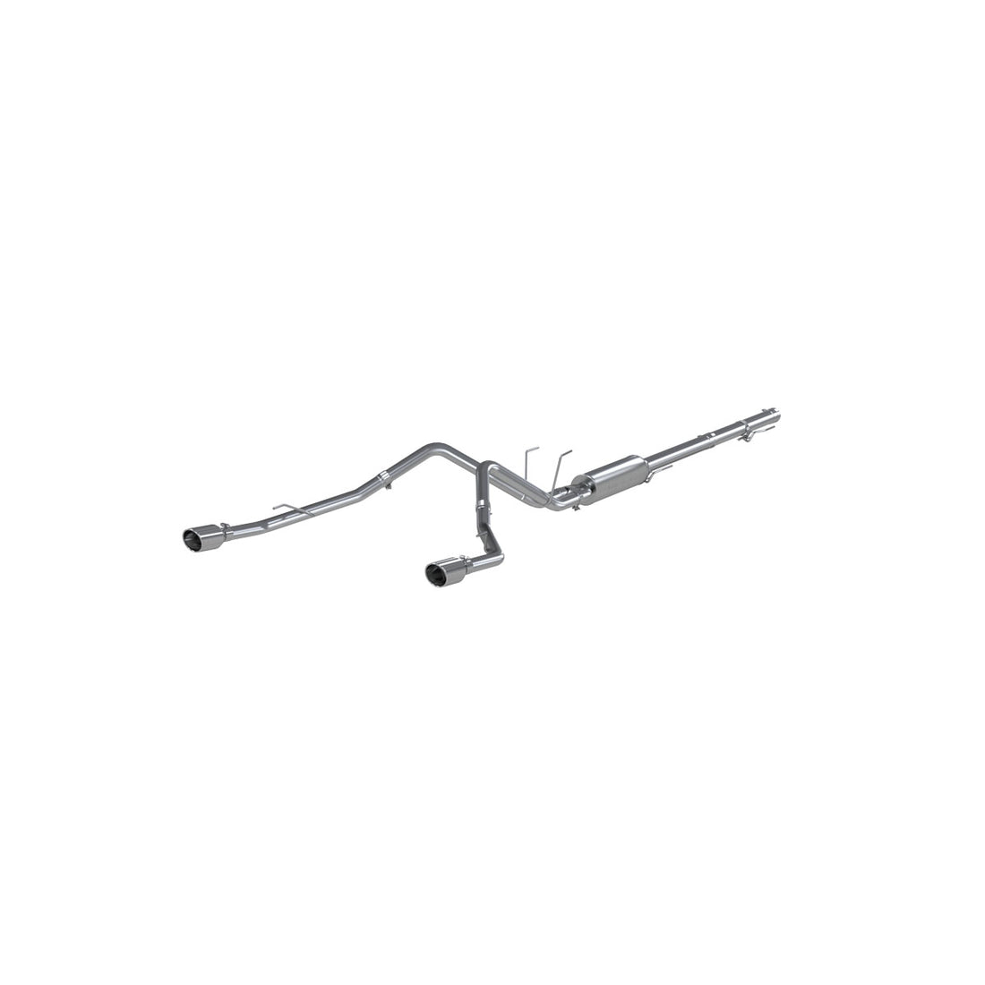 MBRP S5146409 Cat Back Exhaust System Dual Split Rear T409 Stainless Steel