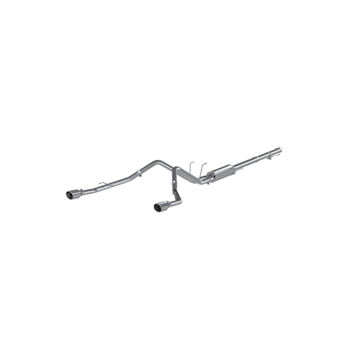 MBRP S5146409 Cat Back Exhaust System Dual Split Rear T409 Stainless Steel