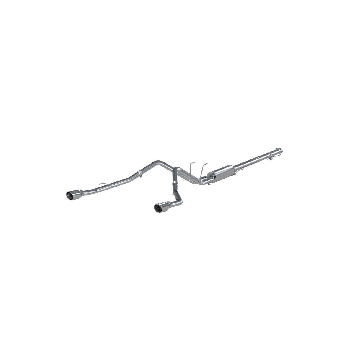 MBRP S5146AL Cat Back Exhaust System Dual Split Rear Aluminized Steel