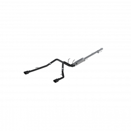 MBRP S5146BLK - Cat Back Exhaust System Dual Split Rear Black Coated Through Stock Bumper For 09-18 RAM 1500 5.7L 19-24 RAM 1500 Classic MBRP 2
