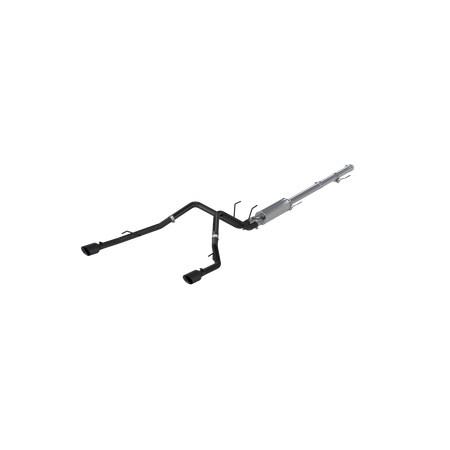 MBRP S5146BLK - Cat Back Exhaust System Dual Split Rear Black Coated Through Stock Bumper For 09-18 RAM 1500 5.7L 19-24 RAM 1500 Classic MBRP 1