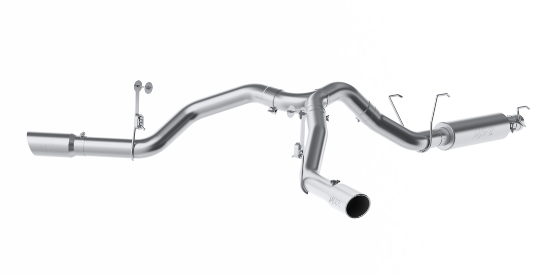 MBRP S5151409 - 4 Inch Cat Back Exhaust System For 14-Up RAM 2500 6.4L Dual Split Side Exit T409 Stainless Steel MBRP