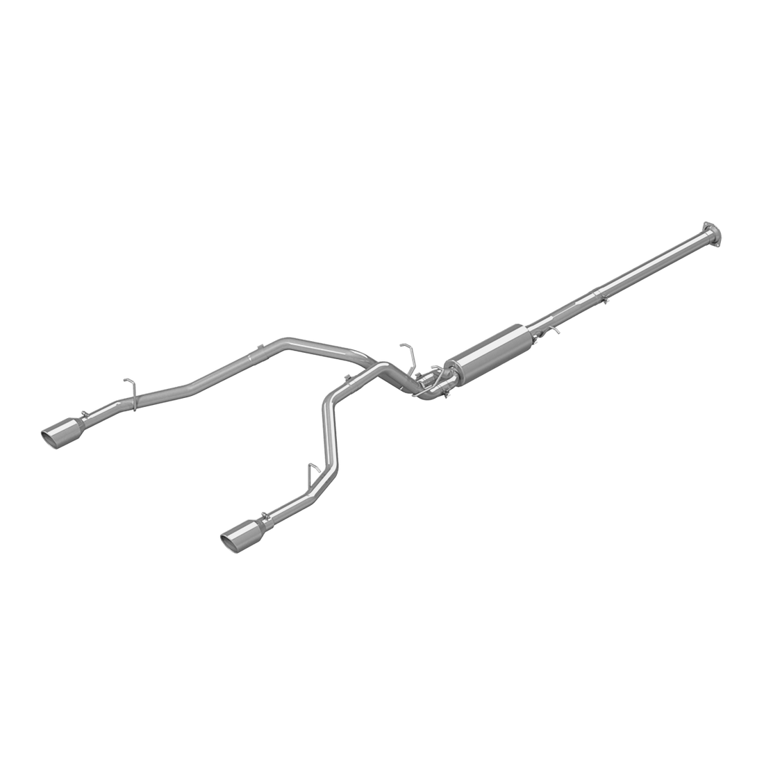 MBRP S5152304 - Cat Back Exhaust System Dual Split Rear T304 Stainless Steel For 19-24 RAM Hemi 1500 5.7L MBRP