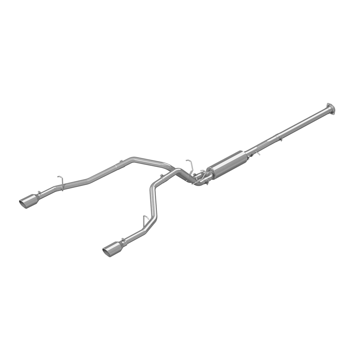 MBRP S5152409 - Cat Back Exhaust System Dual Split Rear T409 Stainless Steel For 19-24 RAM Hemi 1500 5.7L MBRP