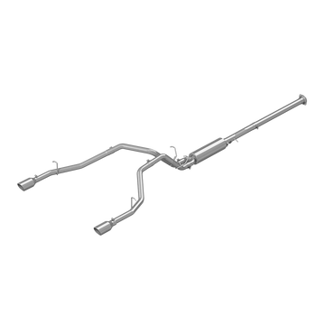 MBRP S5152AL - Cat Back Exhaust System Dual Split Rear Aluminized Steel For 19-24 RAM Hemi 1500 5.7L MBRP