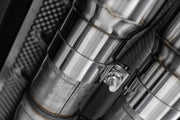 MBRP S51543CF T304 Stainless Steel 3 Inch Cat-Back Dual Split Rear Carbon Fiber Tips Race Exhaust System
