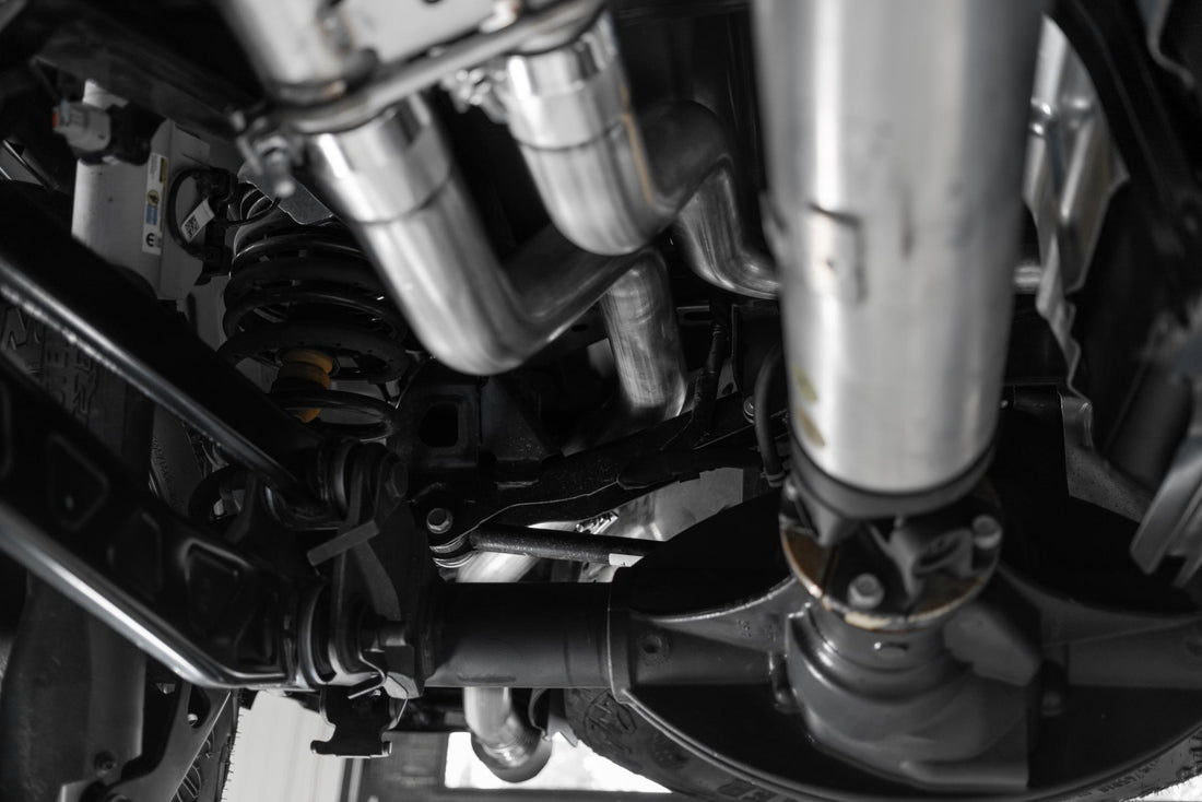 MBRP S51543CF T304 Stainless Steel 3 Inch Cat-Back Dual Split Rear Carbon Fiber Tips Race Exhaust System