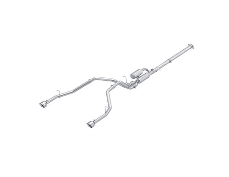 MBRP S5156304 - 2025-Up Ram 1500 3.0L SST SO Armor Pro 3 inch Cat-back 2.5 Inch Dual Split Rear Exhaust with Polished Tips MBRP 1