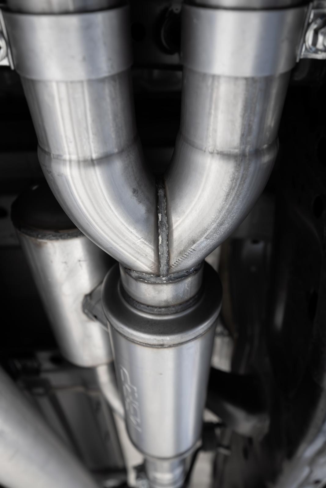MBRP S5156304 - 2025-Up Ram 1500 3.0L SST SO Armor Pro 3 inch Cat-back 2.5 Inch Dual Split Rear Exhaust with Polished Tips MBRP 4
