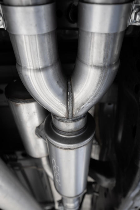 MBRP S5156304 - 2025-Up Ram 1500 3.0L SST SO Armor Pro 3 inch Cat-back 2.5 Inch Dual Split Rear Exhaust with Polished Tips MBRP 4