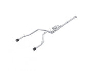 MBRP S51563CF - 2025-Up Ram 1500 3.0L SST SO Armor Pro 3 inch Cat-back 2.5 Inch Dual Split Rear Exhaust with Carbon Fiber Tips MBRP 1