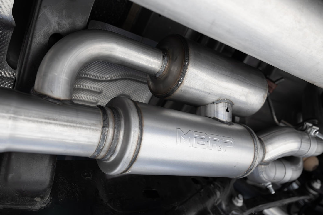 MBRP S51563CF - 2025-Up Ram 1500 3.0L SST SO Armor Pro 3 inch Cat-back 2.5 Inch Dual Split Rear Exhaust with Carbon Fiber Tips MBRP 5