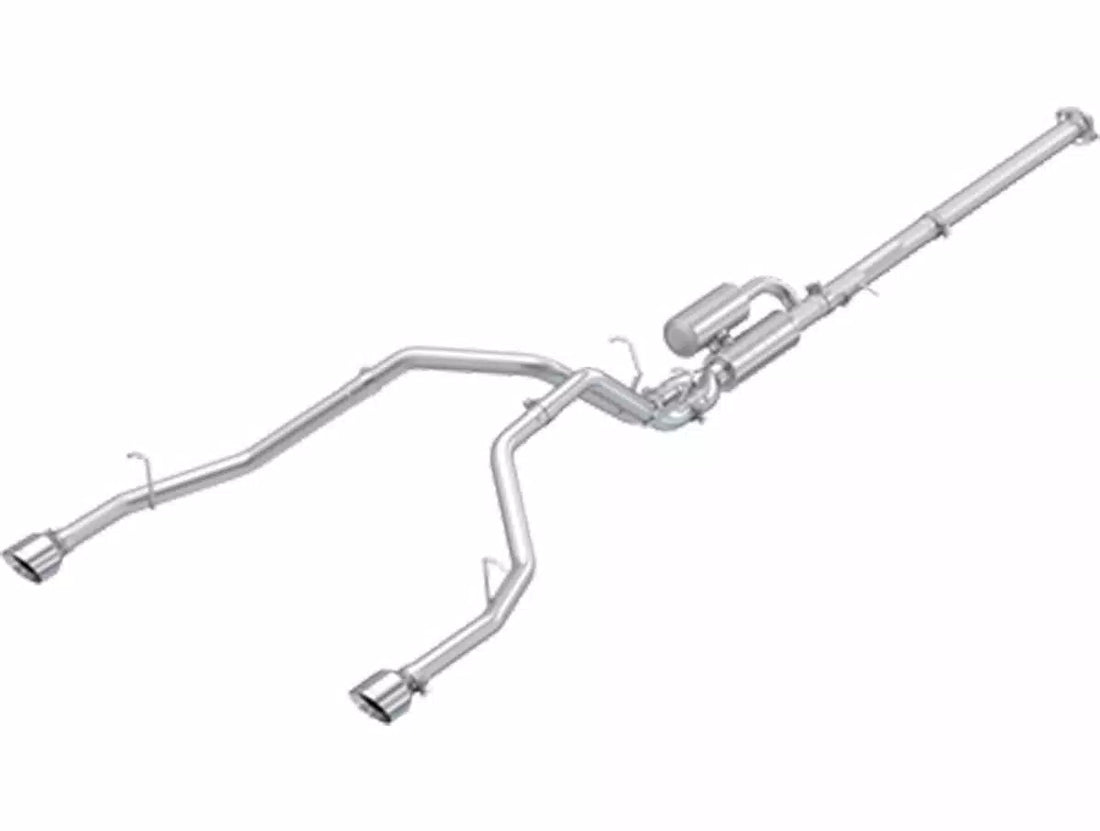MBRP S5156AL - 2025-Up Ram 1500 3.0L SST SO Armor Lite 3 inch Cat-back 2.5 Inch Dual Split Rear Exhaust with Polished Tips MBRP