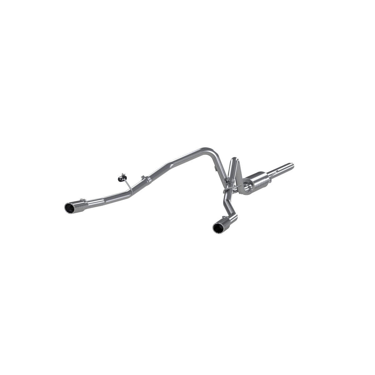 MBRP S5202409 - 3 Inch Cat Back Exhaust System Dual Split Rear T409 Stainless Steel For 04-08 Ford F-150 MBRP