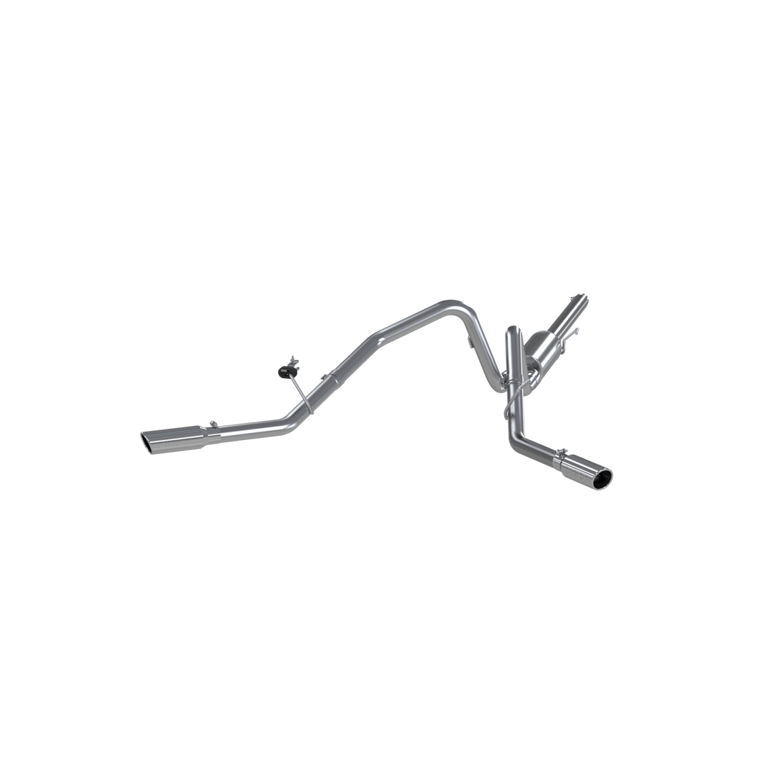 MBRP S5204AL - 3 Inch Cat Back Exhaust System Dual Split Side Aluminized Steel For 04-08 Ford F-150 MBRP