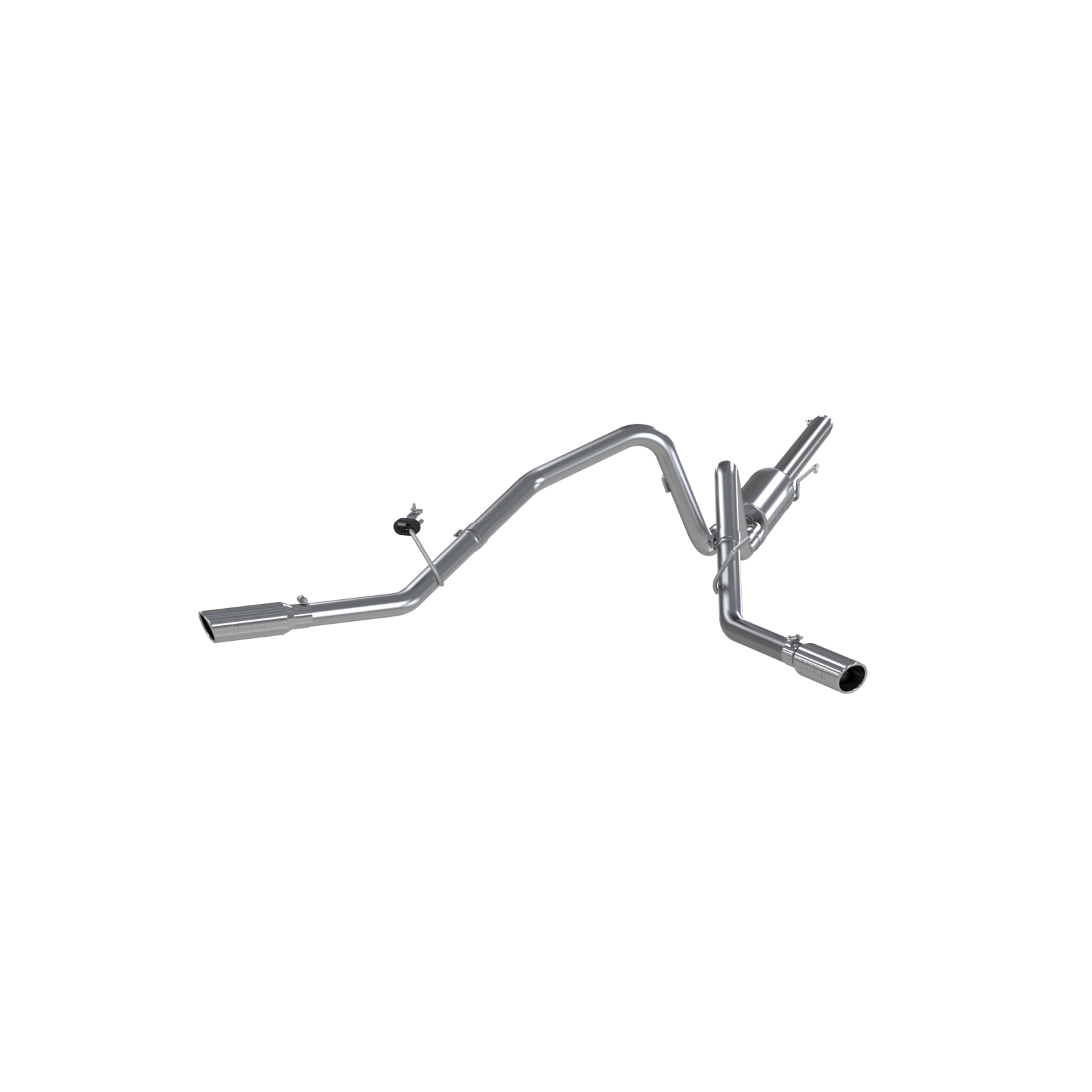 MBRP S5204AL - 3 Inch Cat Back Exhaust System Dual Split Side Aluminized Steel For 04-08 Ford F-150 MBRP