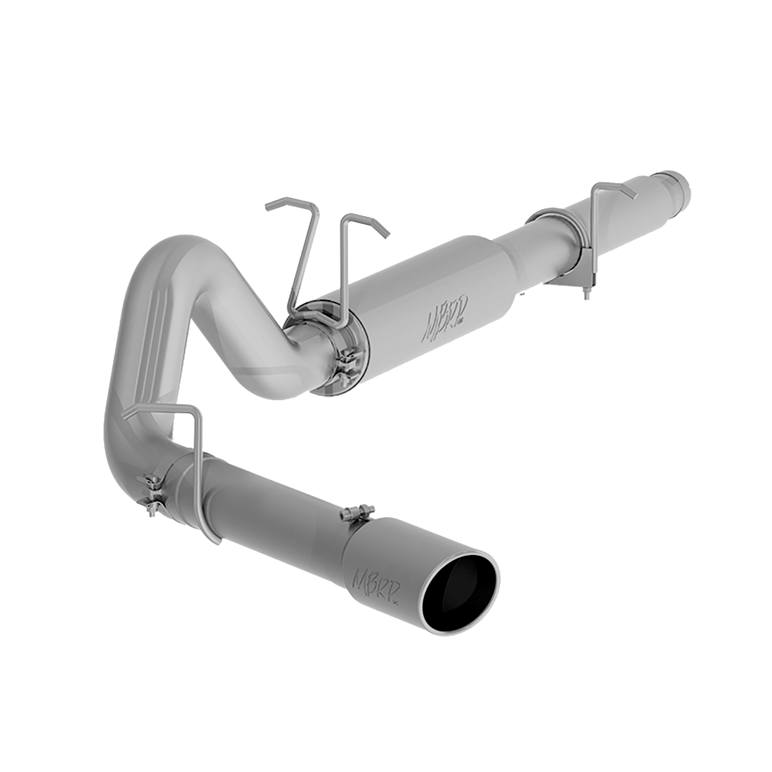 MBRP S5206AL Cat Back Exhaust System 4 Inch Single Side Exit 5 Inch OD Tip Aluminized Steel